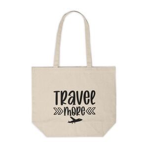 Travel More Custom Canvas Tote Bag